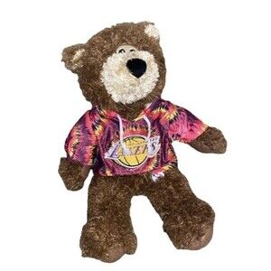 Lakers Bear Plush NBA Licensed 2009 Tie Dye Basketball Jersey LA Lakers